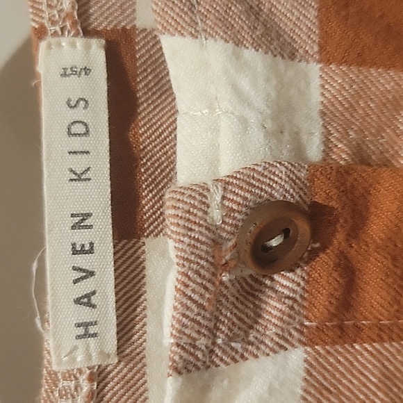 Haven Kids Girls Flannel Checker Dress 3/4 Years - Picture 2 of 3